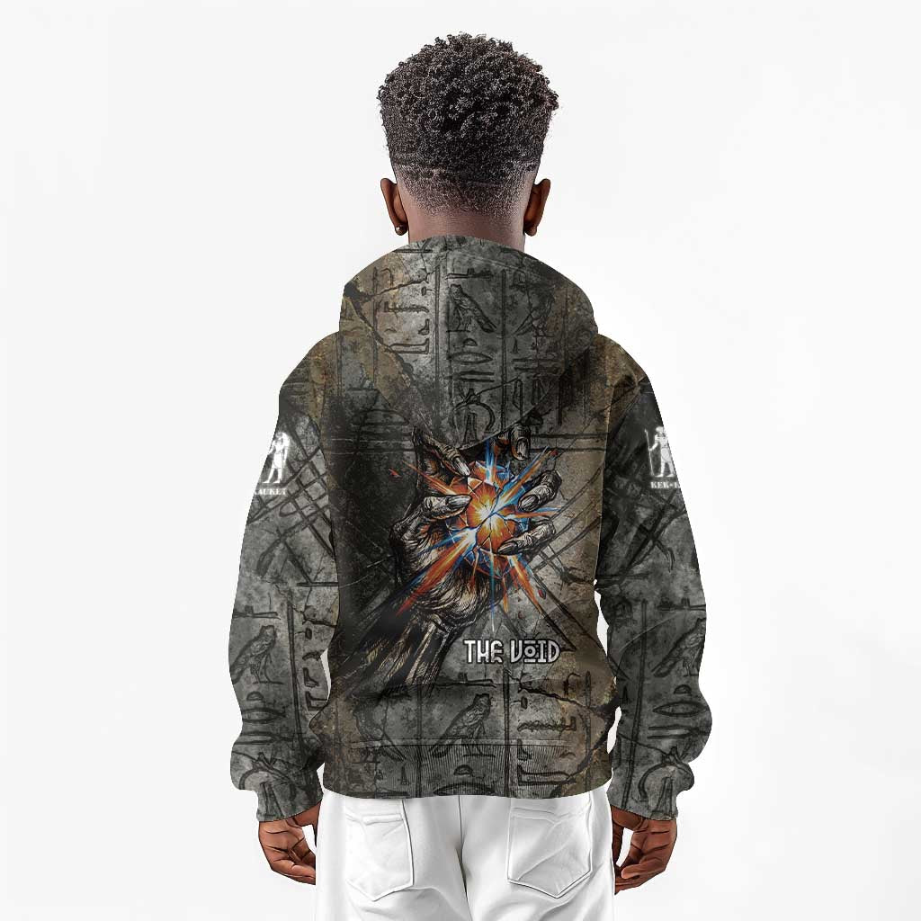 Egypt Kek and Kauket Kid Hoodie Ancient Void Theme with Frog and Serpent Duality