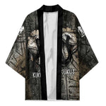 Egypt Kek and Kauket Kimono Ancient Void Theme with Frog and Serpent Duality