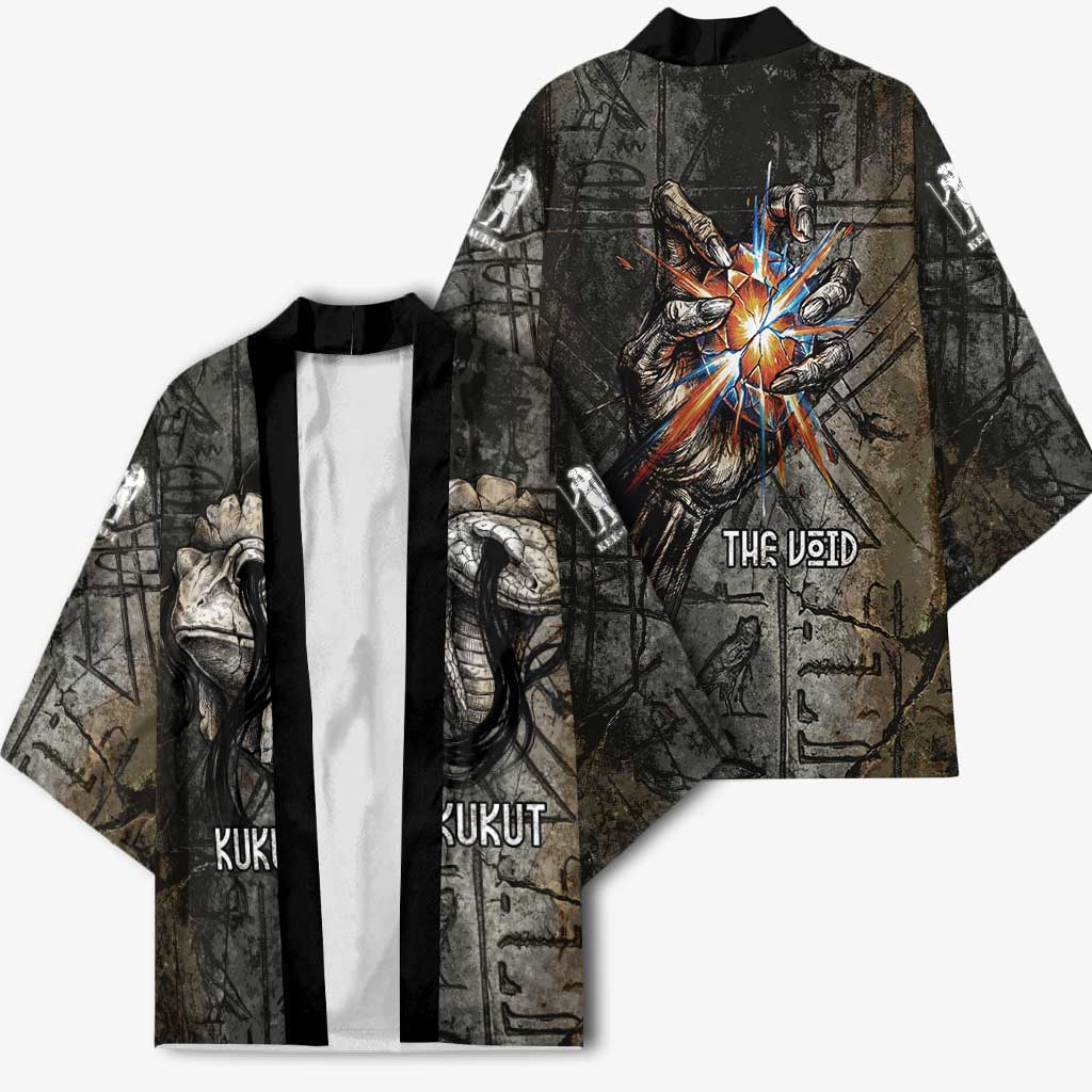 Egypt Kek and Kauket Kimono Ancient Void Theme with Frog and Serpent Duality