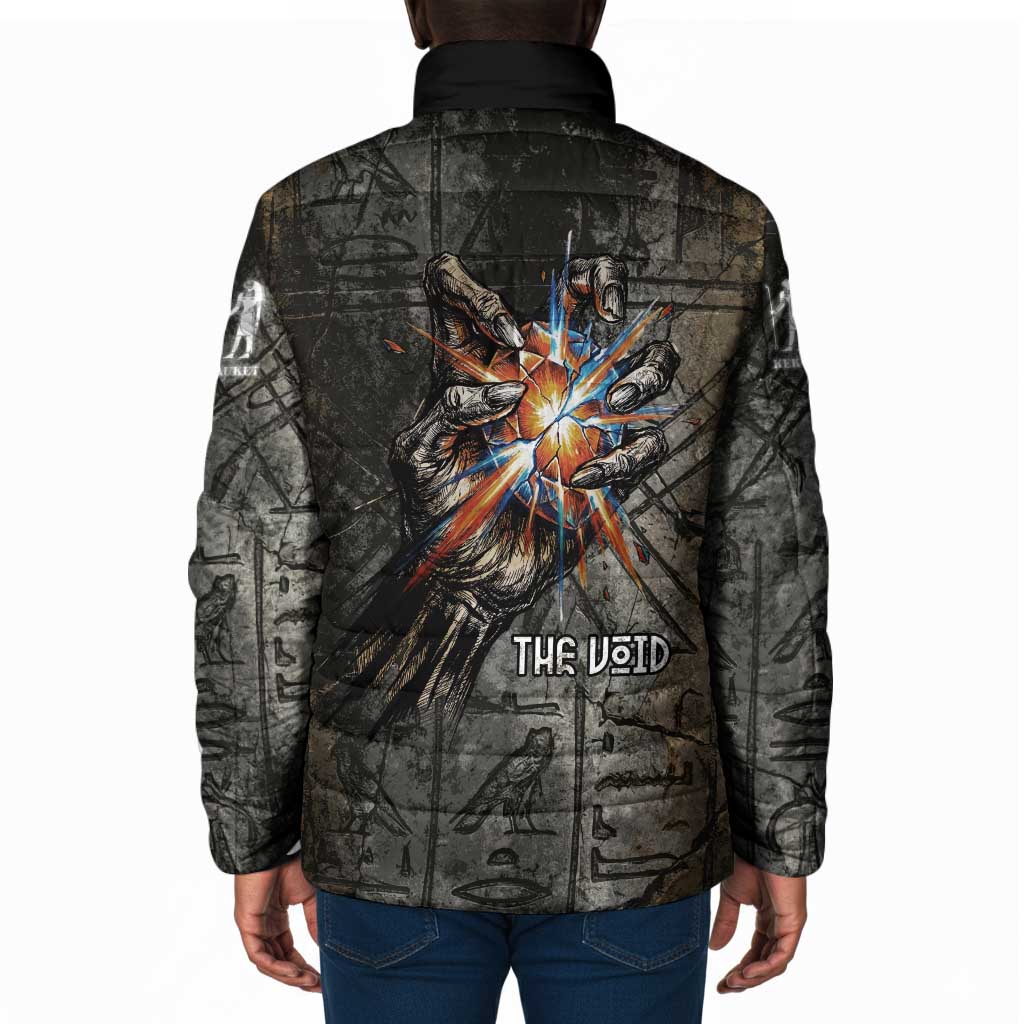 Egypt Kek and Kauket Padded Jacket Ancient Void Theme with Frog and Serpent Duality