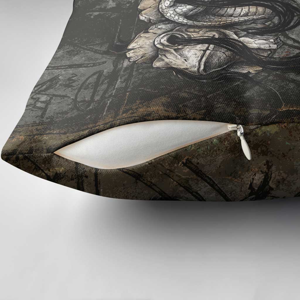 Egypt Kek and Kauket Pillow Cover Ancient Void Theme with Frog and Serpent Duality