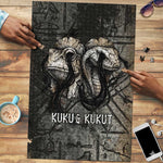 Egypt Kek and Kauket Puzzle Ancient Void Theme with Frog and Serpent Duality