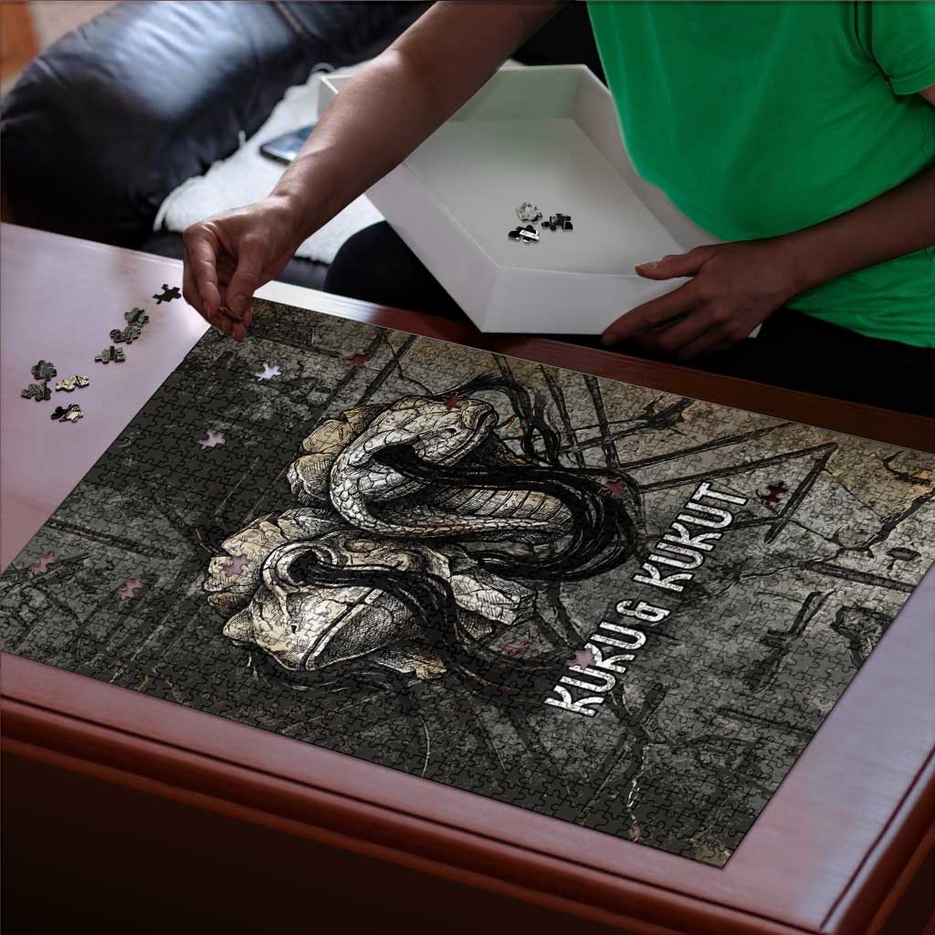 Egypt Kek and Kauket Puzzle Ancient Void Theme with Frog and Serpent Duality