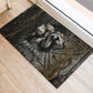 Egypt Kek and Kauket Rubber Doormat Ancient Void Theme with Frog and Serpent Duality