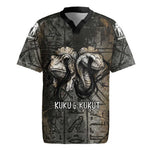 Egypt Kek and Kauket Rugby Jersey Ancient Void Theme with Frog and Serpent Duality