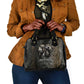 Egypt Kek and Kauket Shoulder Handbag Ancient Void Theme with Frog and Serpent Duality