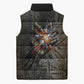 Egypt Kek and Kauket Sleeveless Puffer Jacket Ancient Void Theme with Frog and Serpent Duality