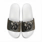 Egypt Kek and Kauket Slide Sandals Ancient Void Theme with Frog and Serpent Duality