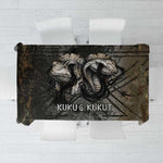 Egypt Kek and Kauket Tablecloth Ancient Void Theme with Frog and Serpent Duality