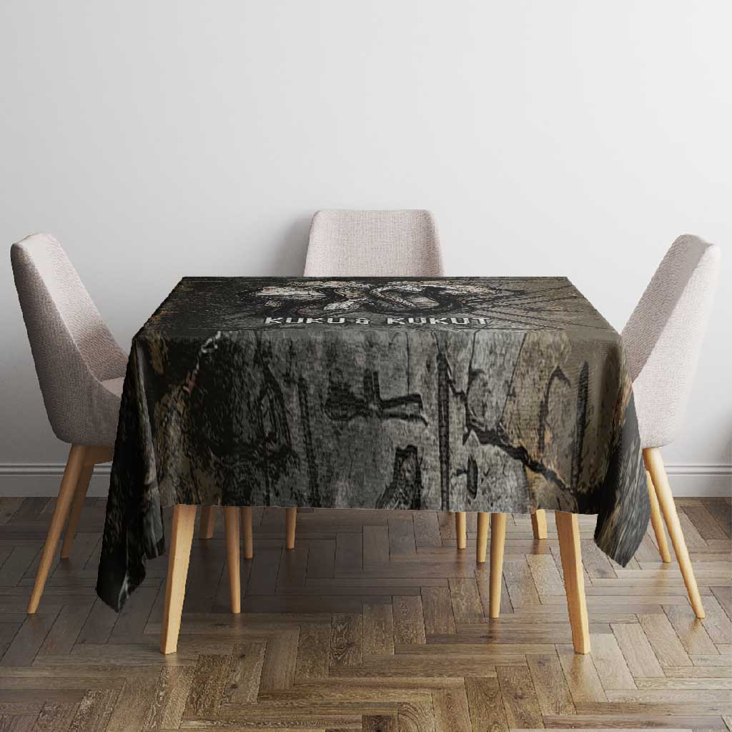 Egypt Kek and Kauket Tablecloth Ancient Void Theme with Frog and Serpent Duality