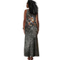 Egypt Kek and Kauket Tank Maxi Dress Ancient Void Theme with Frog and Serpent Duality
