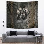 Egypt Kek and Kauket Tapestry Ancient Void Theme with Frog and Serpent Duality