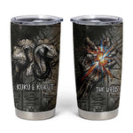 Egypt Kek and Kauket Tumbler Cup Ancient Void Theme with Frog and Serpent Duality