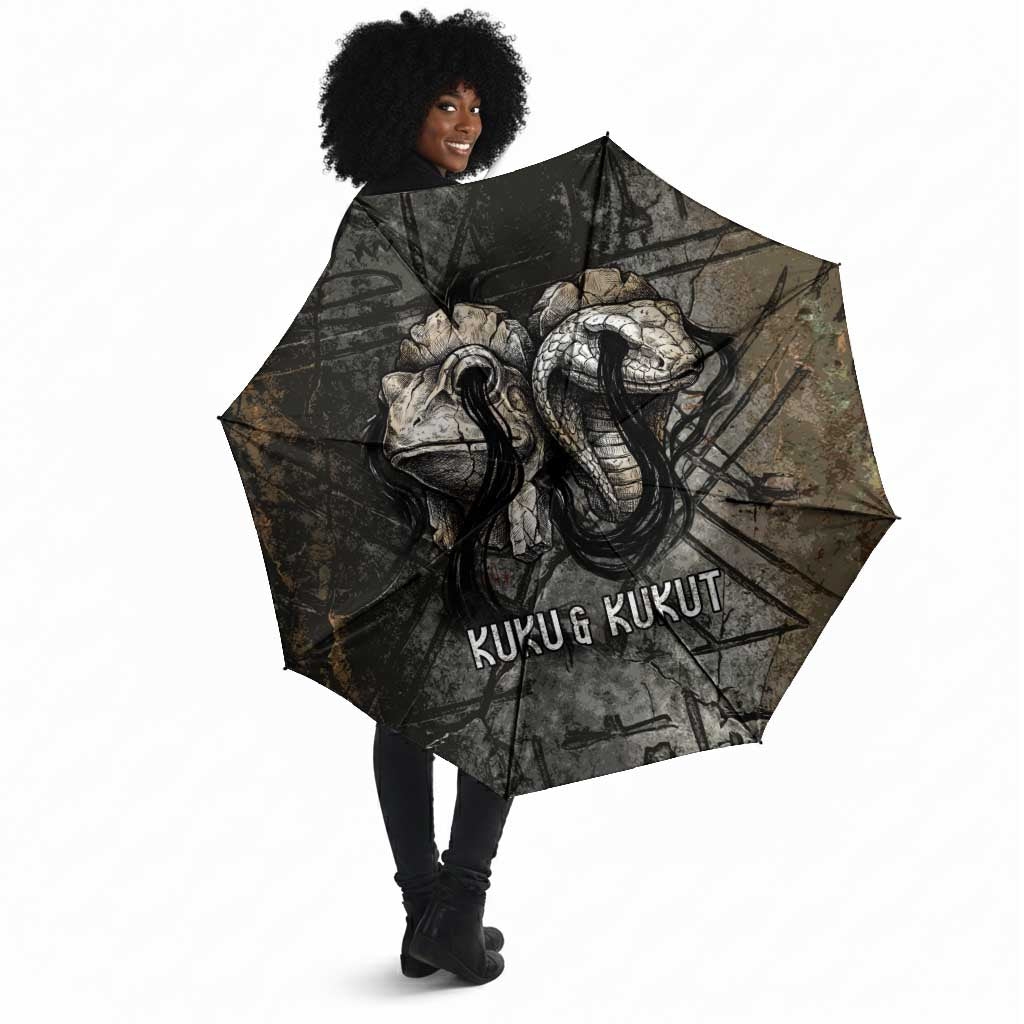 Egypt Kek and Kauket Umbrella Ancient Void Theme with Frog and Serpent Duality