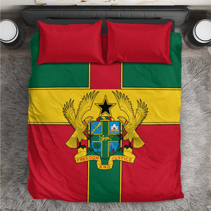 African Ghana Bedding Set Flag with Coat of Arms Simple Design