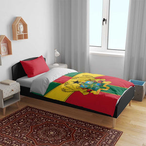 African Ghana Bedding Set Flag with Coat of Arms Simple Design