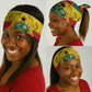 African Ghana Neck Gaiter Flag Coat of Arms Simple Design TS04