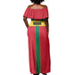 African Ghana Off Shoulder Maxi Dress Flag with Coat of Arms Simple Design