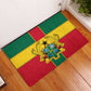 African Ghana Rubber Doormat Flag with Coat of Arms Simple Design
