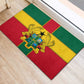 African Ghana Rubber Doormat Flag with Coat of Arms Simple Design