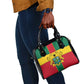 African Ghana Shoulder Handbag Flag with Coat of Arms Simple Design