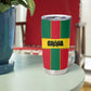 African Ghana Tumbler Cup Flag with Coat of Arms Simple Design