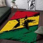 Afro Ghana Lion Area Rug Star Grunge Style