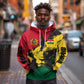 Afro Ghana Lion Hoodie Star Grunge Style