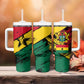 Afro Ghana Lion Tumbler With Handle Star Grunge Style