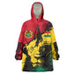 Afro Ghana Lion Wearable Blanket Hoodie Star Grunge Style