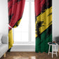 Afro Ghana Lion Window Curtain Star Grunge Style