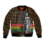 Kwame Nkrumah Ghana Bomber Jacket Kente Pattern African