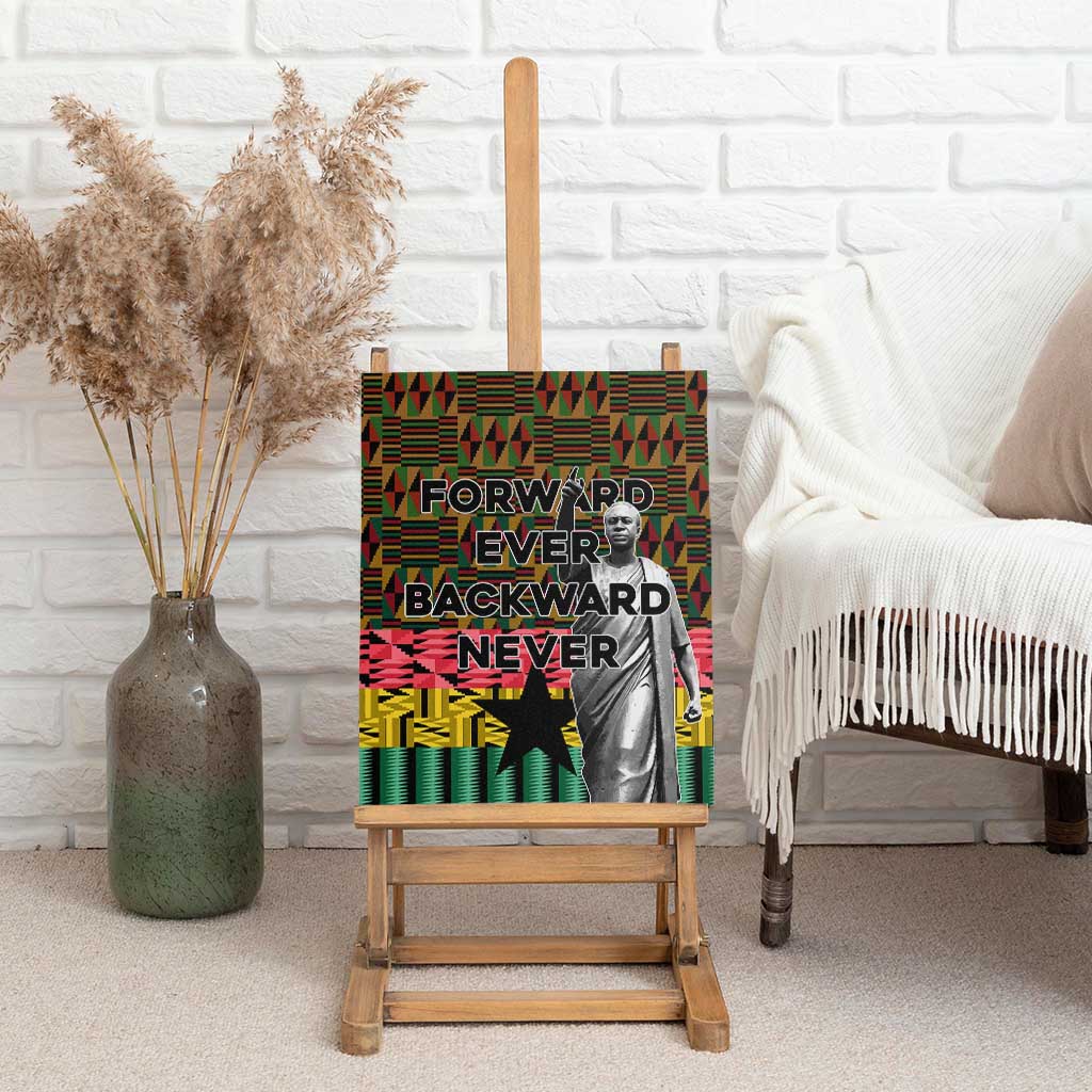 Kwame Nkrumah Ghana Canvas Wall Art Kente Pattern African