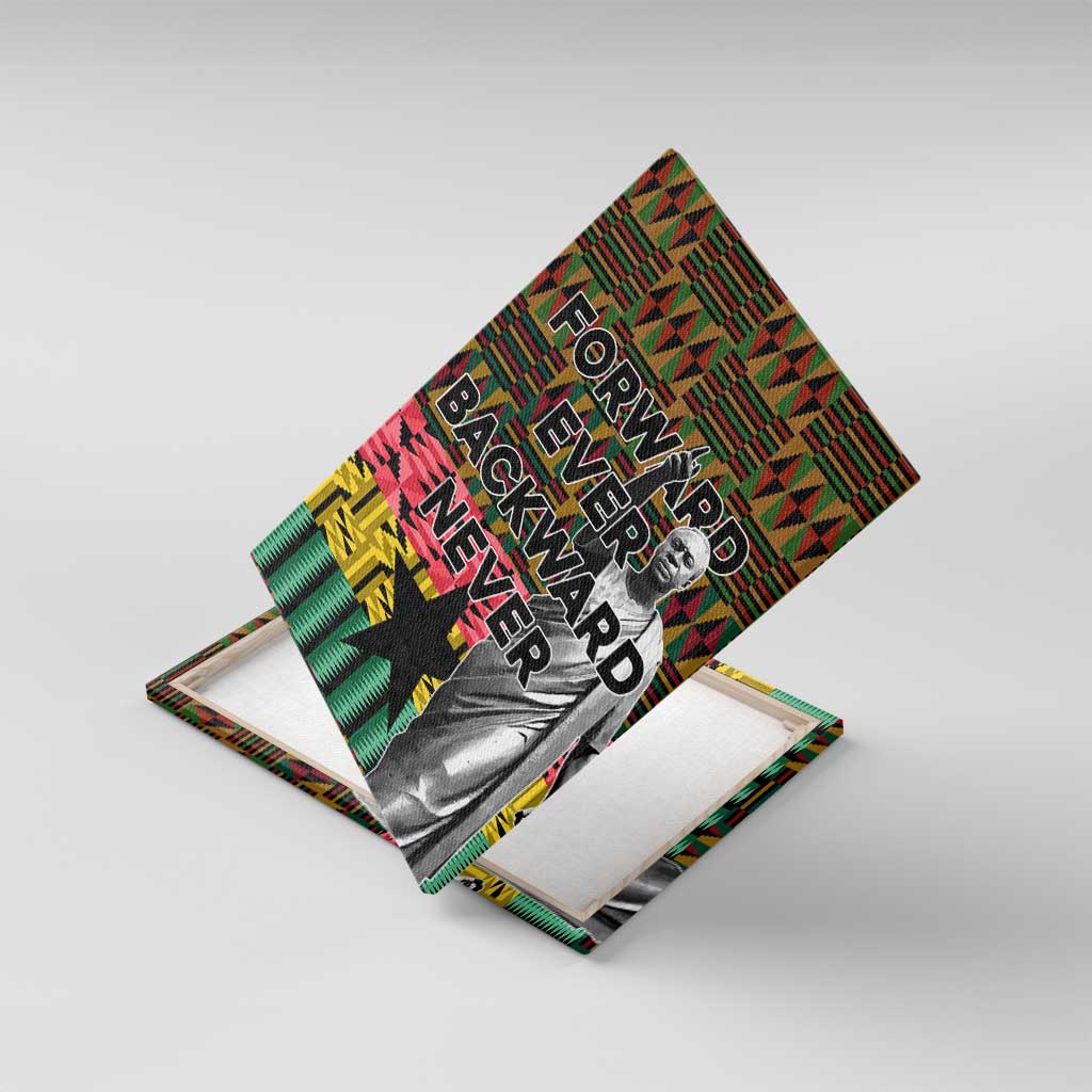 Kwame Nkrumah Ghana Canvas Wall Art Kente Pattern African