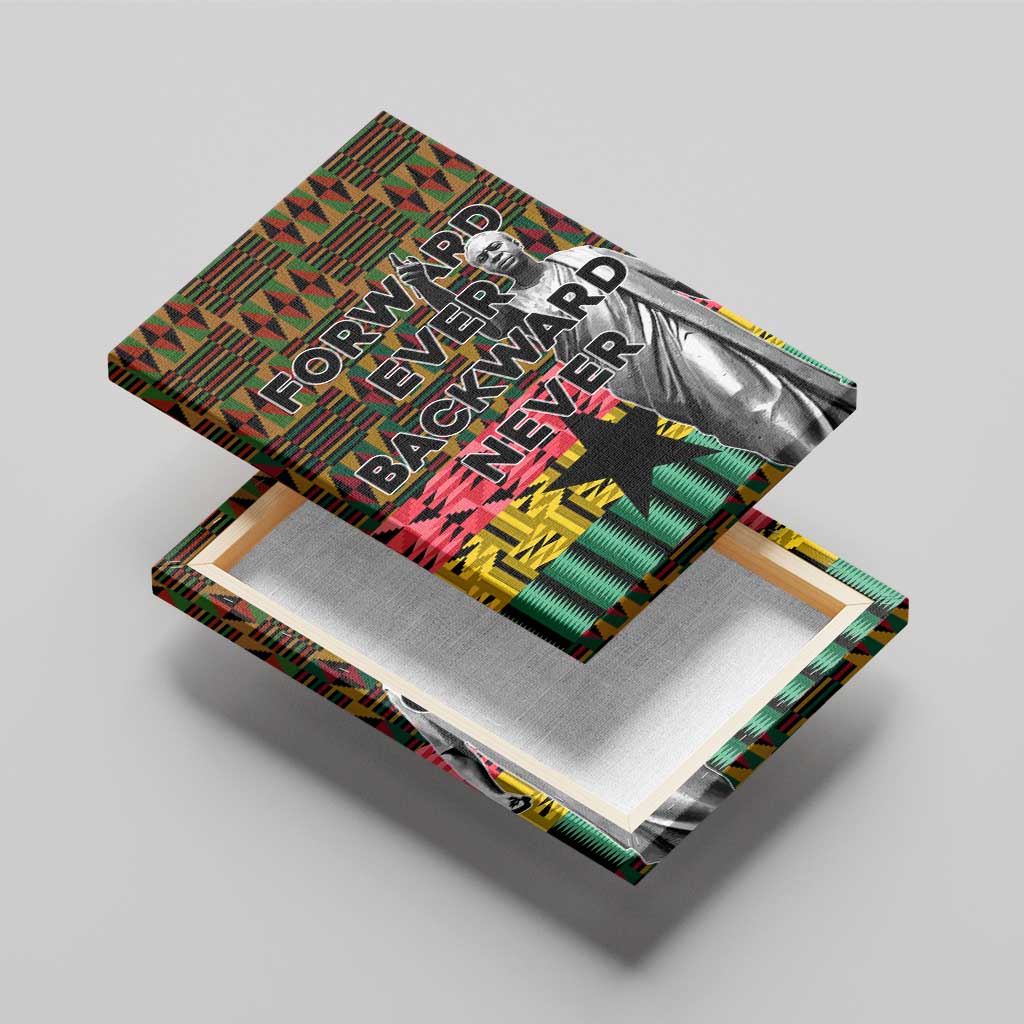 Kwame Nkrumah Ghana Canvas Wall Art Kente Pattern African