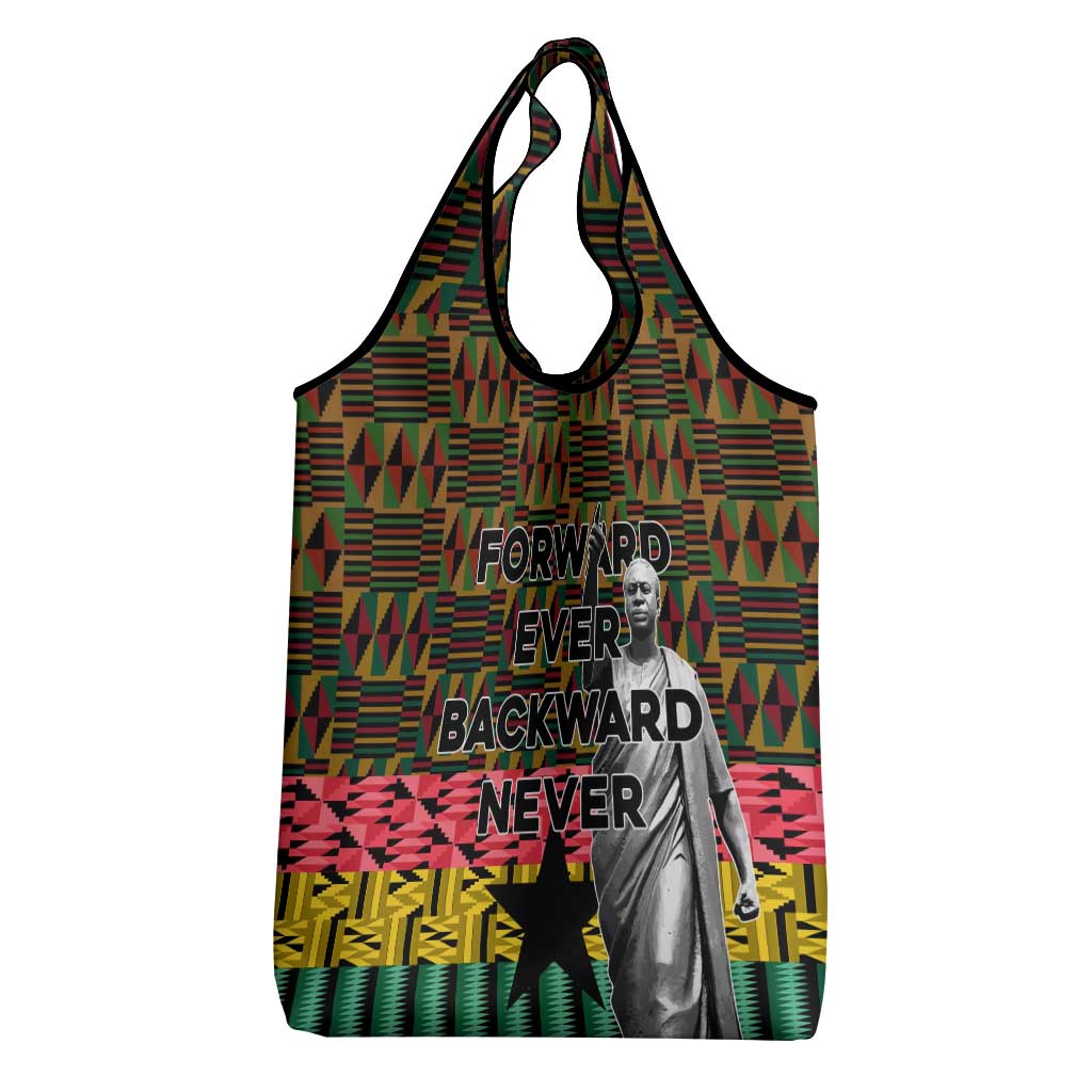 Kwame Nkrumah Ghana Grocery Bag Kente Pattern African