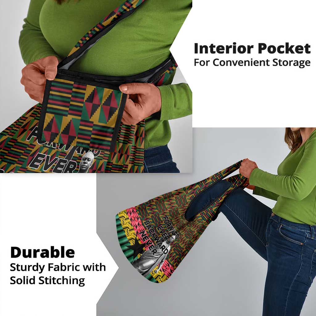 Kwame Nkrumah Ghana Grocery Bag Kente Pattern African