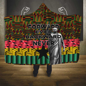 Kwame Nkrumah Ghana Hooded Blanket Kente Pattern African