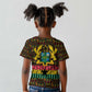 Kwame Nkrumah Ghana Kid T shirt Kente Pattern African