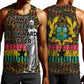 Kwame Nkrumah Ghana Men Tank Top Kente Pattern African