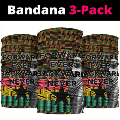 Kwame Nkrumah Ghana Neck Gaiter Kente Pattern African TS04