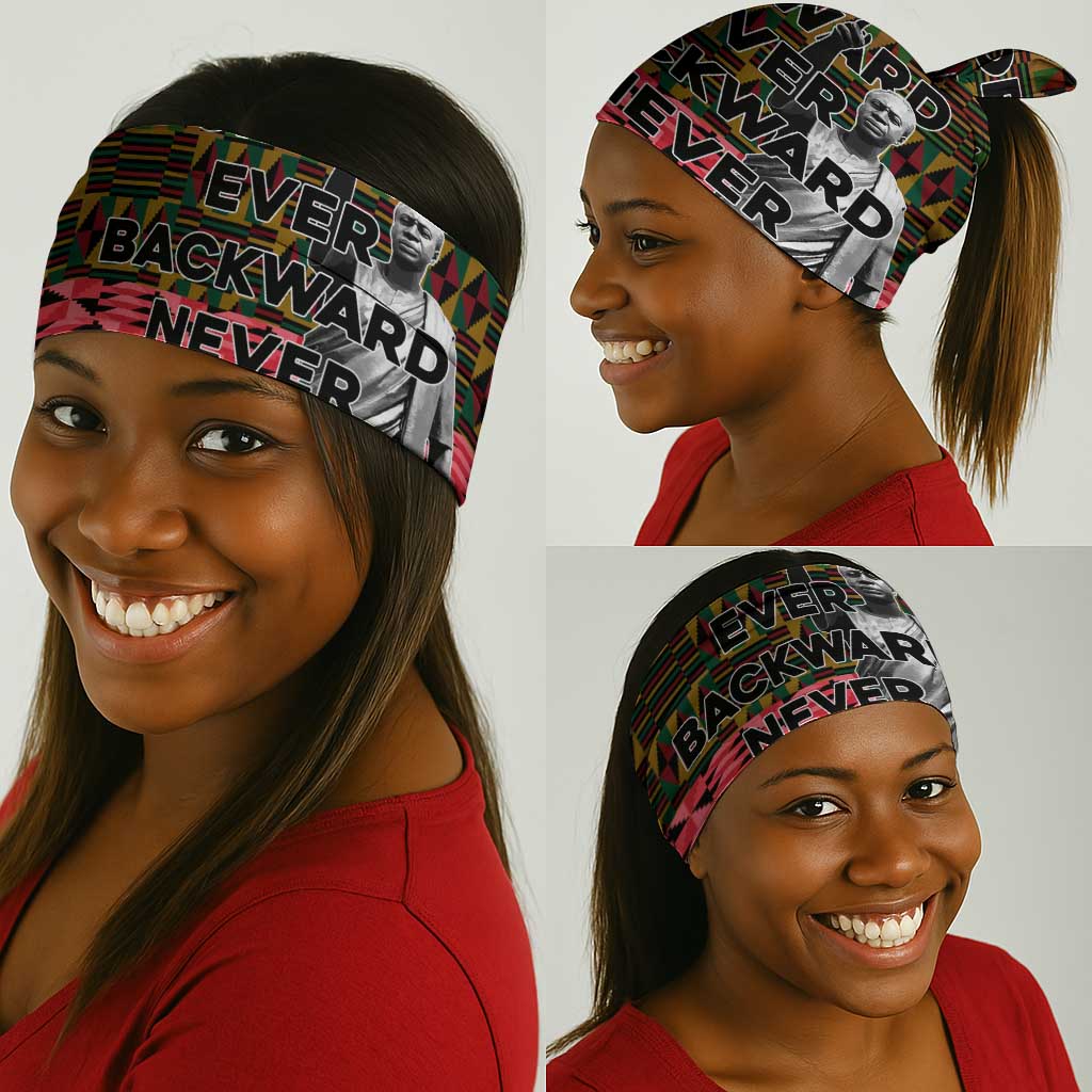 Kwame Nkrumah Ghana Neck Gaiter Kente Pattern African TS04