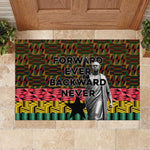 Kwame Nkrumah Ghana Rubber Doormat Kente Pattern African