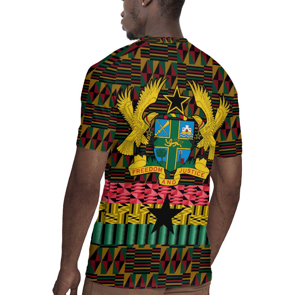 Kwame Nkrumah Ghana Rugby Jersey Kente Pattern African