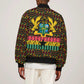 Kwame Nkrumah Ghana Sleeve Zip Bomber Jacket Kente Pattern African