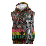 Kwame Nkrumah Ghana Sleeveless Hoodie Kente Pattern African - African Pride