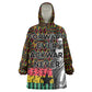 Kwame Nkrumah Ghana Wearable Blanket Hoodie Kente Pattern African
