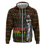Kwame Nkrumah Ghana Zip Hoodie Kente Pattern African