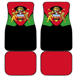Malawi Car Mats Flag Colors Blended with National Emblem