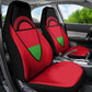 Malawi Car Seat Cover Flag Colors Blended with National Emblem